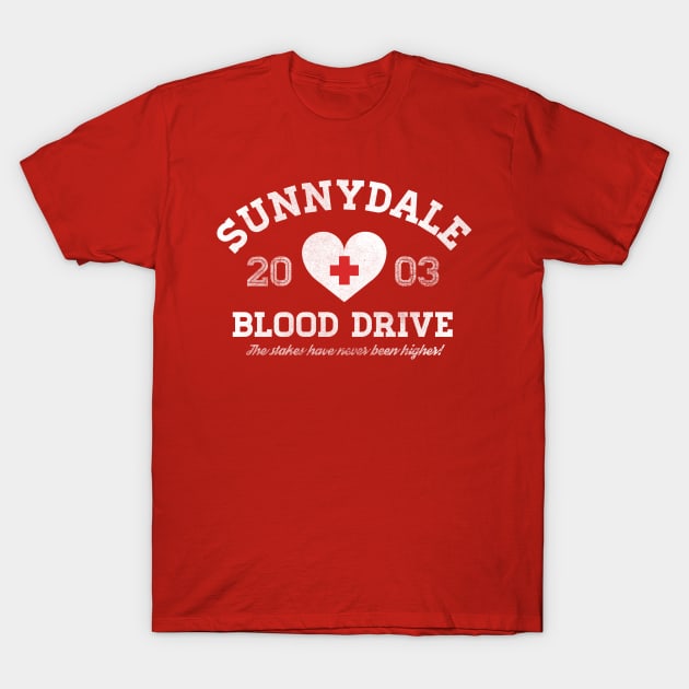 Sunnydale Blood Drive T-Shirt by TeeMagnet